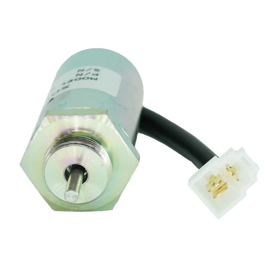Fuel Shutoff Solenoid 8973295680 for Hitachi EX27U EX35 EX50U EX55 ZX55UR John Deere 35ZTS 50C 27C 50ZTS 27ZTS 35C Sumitomo SH55 Isuzu 3LB1 3LD1 3LD2 4LB1 4LE1 from MyMROmarts