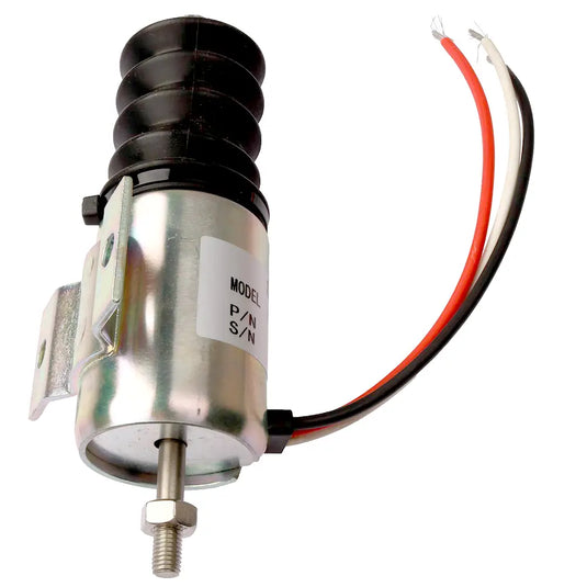 Fuel Shutoff Solenoid AT115077 for John Deere Excavator 690D 690DR Feller Buncher 693D from MyMROmarts