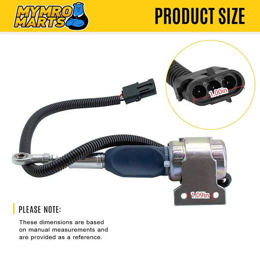Fuel Shutoff Solenoid Valve 3935432 SA-4755-24 24V for Cummins 6BT 5.9L Engine from MyMROmarts