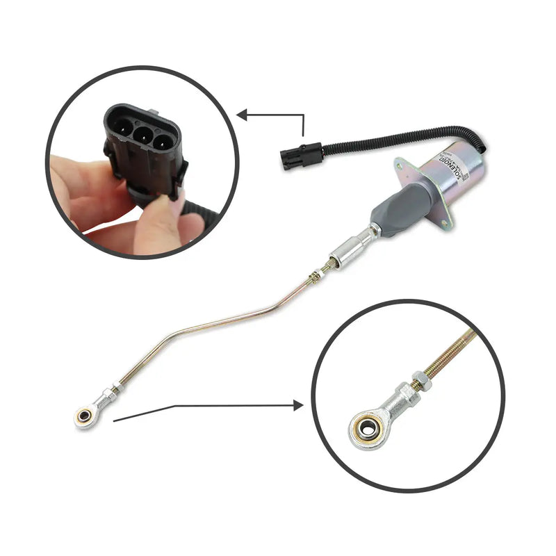 Load image into Gallery viewer, Fuel Shutoff Solenoid Valve 3935459 SA-4763-24 24V for Cummins 8.3L 5.9L Engine from MyMROmarts
