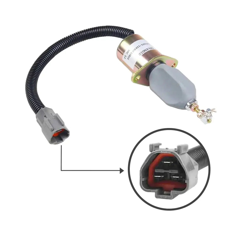 Load image into Gallery viewer, Fuel Solenoid 129953-77811 1751ES-12A3UC12B1S SA-4673-S for Hyundai R55-7 R60-5 Volvo EC55 ECR88 Yanmar Vio55 Vio75 Engine 4TNV94 4TNE94L 4TNV98 - Electrical Parts &gt; Solenoid Valve &gt; Fuel Control Solenoid Valve from  My Store

