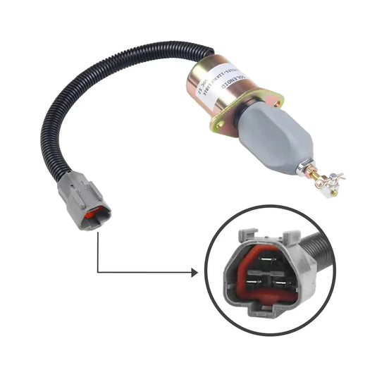 Fuel Solenoid 129953-77811 1751ES-12A3UC12B1S SA-4673-S for Hyundai R55-7 R60-5 Volvo EC55 ECR88 Yanmar Vio55 Vio75 Engine 4TNV94 4TNE94L 4TNV98 - Electrical Parts > Solenoid Valve > Fuel Control Solenoid Valve from  My Store