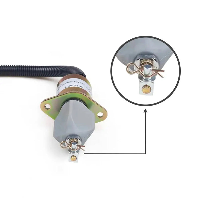 Load image into Gallery viewer, Fuel Solenoid 129953-77811 1751ES-12A3UC12B1S SA-4673-S for Hyundai R55-7 R60-5 Volvo EC55 ECR88 Yanmar Vio55 Vio75 Engine 4TNV94 4TNE94L 4TNV98 - Electrical Parts &gt; Solenoid Valve &gt; Fuel Control Solenoid Valve from  My Store
