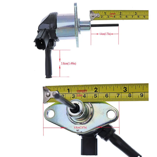 12V Fuel Stop Solenoid 1A021-60014 for Kubota Engine V2003 V2203 V2403 Tractor L2800 L3130 L3200 L3240 from MyMROmarts