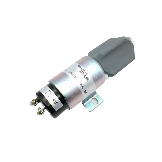 Fuel Stop Solenoid 3864274 for Hyundai R140LC-7 R140LC-9S R140W-7 R140W-9S R200W-7 R210LC-7 R220LC-9S R250LC-7 R260LC-9S 24V Cummins S6K E200B E320 from MyMROmarts