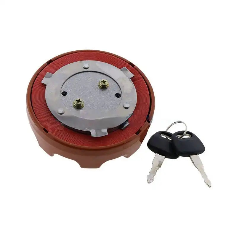 Cargue la imagen en el visor de la galería, Fuel Tank Cap D100 K1004166 With 2 Keys for Daewoo Doosan DX140LC DX140W DX160W DX160LC DX180LC DX255LC from MyMROmarts
