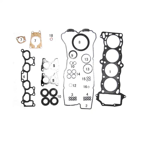 Full Engine Gasket Set 10101-57Y26 for Nissan GA16DE Sunny Pulsar 1600 B13 DOHC from MyMROmarts
