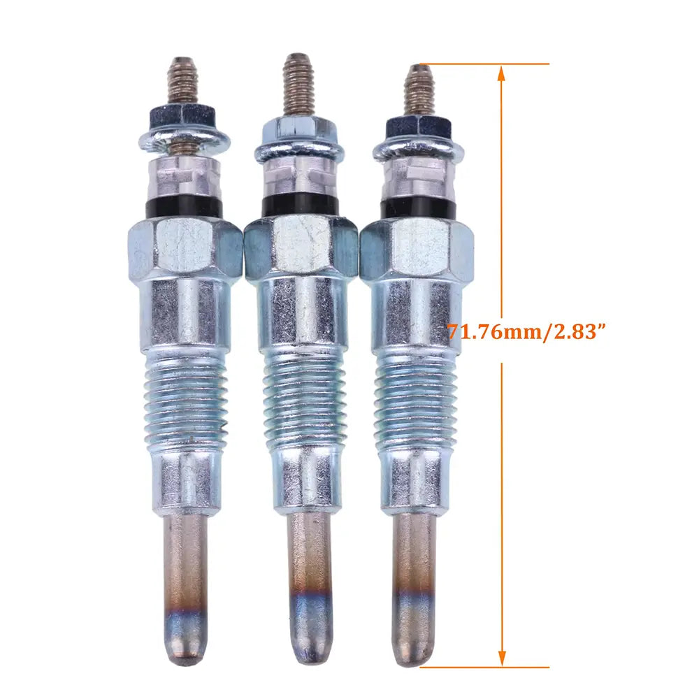 3pcs Glow Plugs MIU802457 M811937 for John Deere 244 850D 2305 2320 2030A 1023E 1025R 1026R 2025R