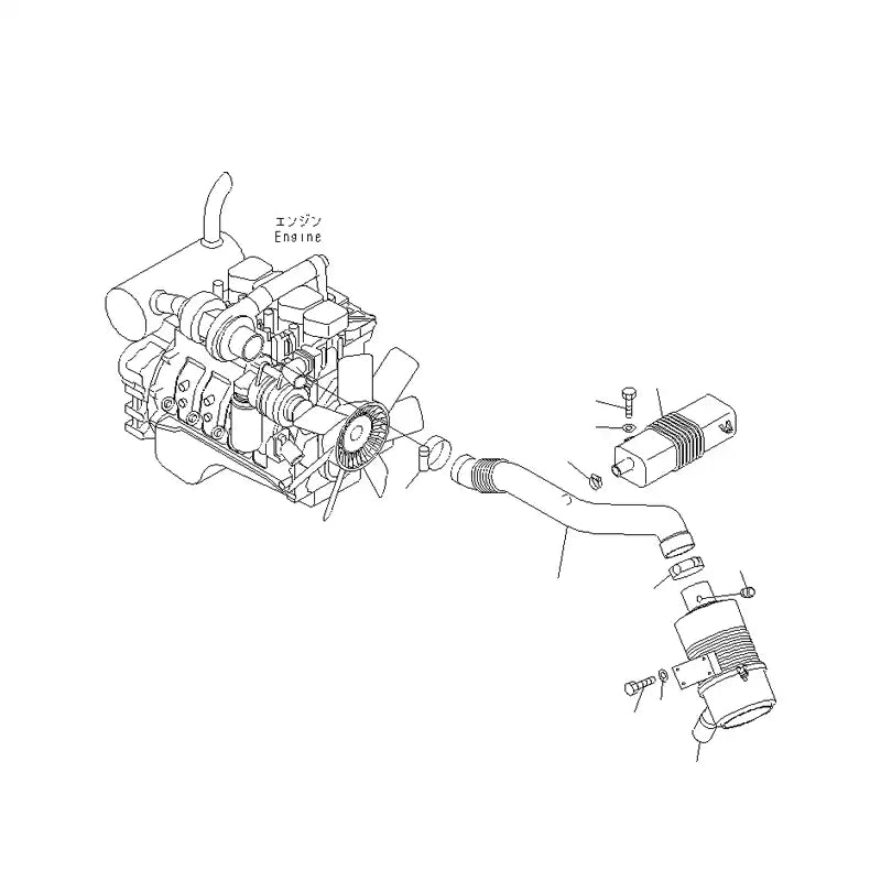 Cargue la imagen en el visor de la galería, Hose 22B-01-11120 for Komatsu PC128US-2 PC158USLC-2 PC158US-2 PC138USLC-2 PC138US-2 PC128US-2 - Hydraulic Parts &gt; Hydraulic Pipe from MyMROmarts
