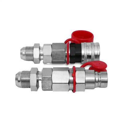 Hydraulic Flat Face Quick Connect Coupler Set For Skid Steer Loader 1/2 NPT Thread 1/2 from MyMROmarts