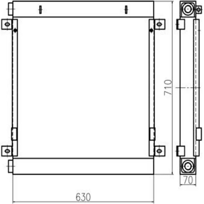 Cargue la imagen en el visor de la galería, Hydraulic Oil Cooler 118-9949 For Caterpillar Excavator CAT 311B 312B Engine 3064 from MyMROmarts
