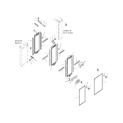 Hydraulic Oil Cooler 20Y-03-41661 20Y-03-41681 20Y-03-41121 For Komatsu Excavator PC200-8 PC220-8 PC240-8K from MyMROmarts