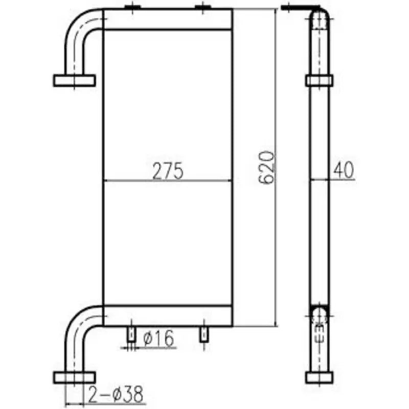 Load image into Gallery viewer, Hydraulic Oil Cooler 21W-03-42121 For Komatsu Excavator PC78US-6 from MyMROmarts
