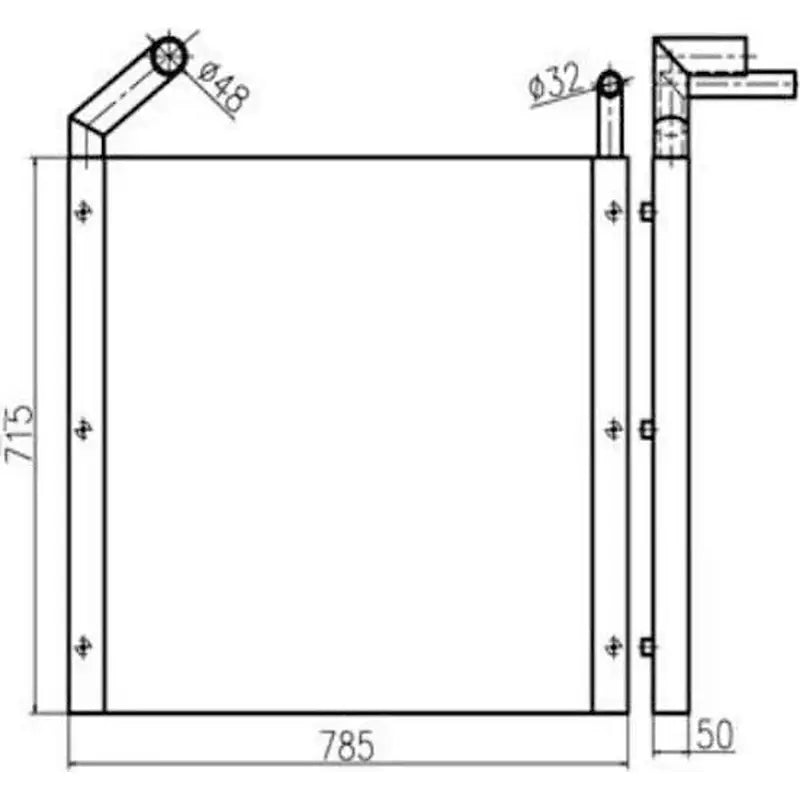 Load image into Gallery viewer, Hydraulic Oil Cooler 2452U413S7 For Kobelco Excavator SK100-3 from MyMROmarts
