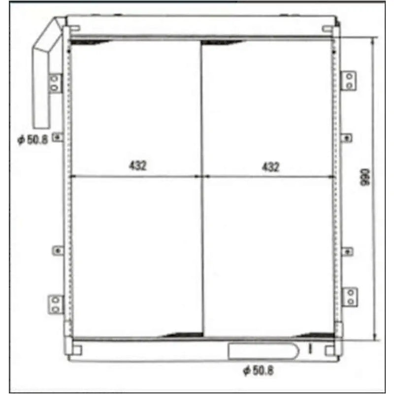 Load image into Gallery viewer, Hydraulic Oil Cooler 2452U432S2 for Kobelco SK300 SK300-2 SK300LC SK300LC-2 Excavator from MyMROmarts
