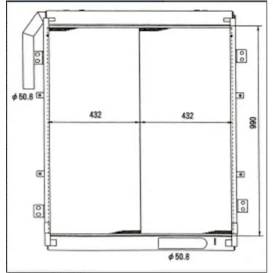 Hydraulic Oil Cooler 2452U432S2 for Kobelco SK300 SK300-2 SK300LC SK300LC-2 Excavator from MyMROmarts