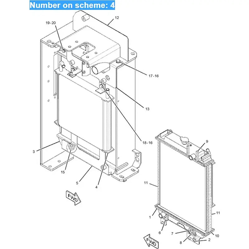 Load image into Gallery viewer, Hydraulic Oil Cooler 271-7048 for Caterpillar Excavator CAT 303.5 D 303.5C CR 303C CR 304D CR Engine S3Q2 from MyMROmarts
