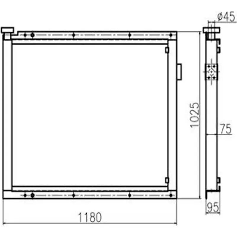 Load image into Gallery viewer, Hydraulic Oil Cooler 4466041 For Hitachi Excavator ZX450 ZX470H-5G ZX480MT ZX500LC from MyMROmarts
