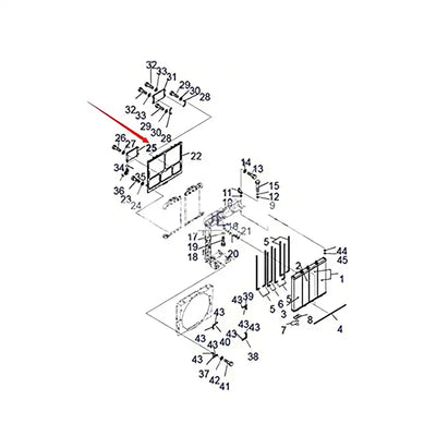 Hydraulic Oil Cooler 561-03-81280 For Komatsu Dump Truck HD785-7 from MyMROmarts