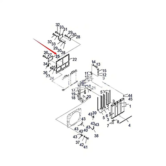 Hydraulic Oil Cooler 561-03-81280 For Komatsu Dump Truck HD785-7 from MyMROmarts