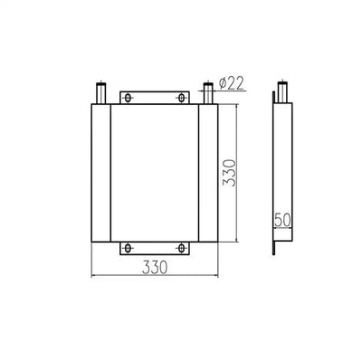 Hydraulic Oil Cooler ASS'Y 21U-03-31131 21U-03-31132 For Komatsu Excavator PC27MR-1 PC28UU-3 PC30MR-1 PC30UU-3 from MyMROmarts