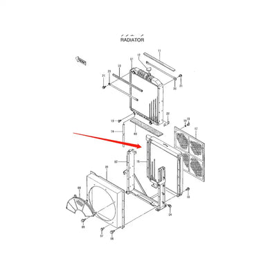 Hydraulic Oil Cooler ASS'Y 4377402 For Hitachi Excavator EX400-5 from MyMROmarts