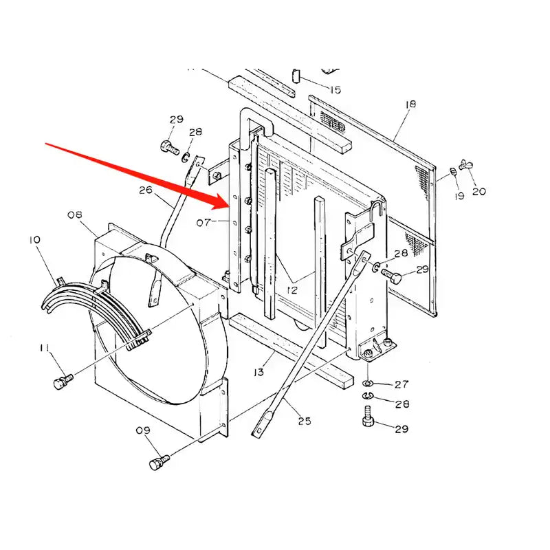 Load image into Gallery viewer, Hydraulic Oil Cooler Core ASS&#39;Y 4206097 For Hitachi Excavator EX100 EX100M from MyMROmarts
