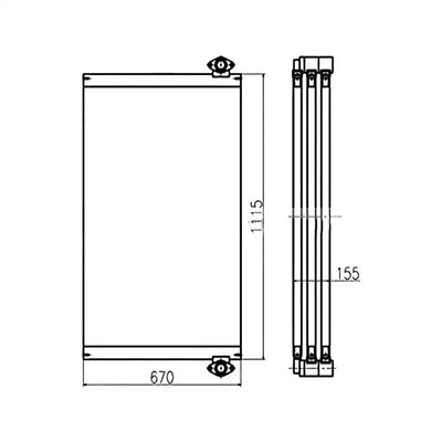 Hydraulic Oil Cooler For Doosan Excavator DX520 from MyMROmarts