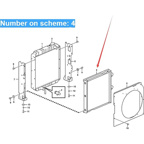 Hydraulic Oil Cooler VOE14638978 For Volvo Excavator EC55C EC60C EW60C from MyMROmarts