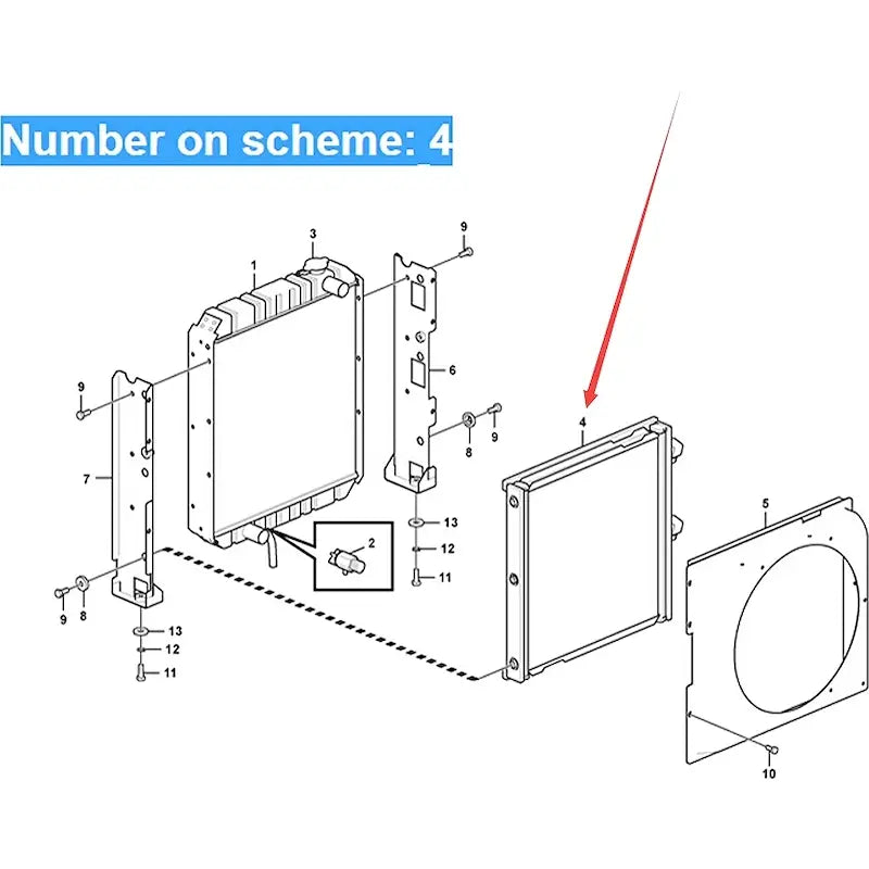Load image into Gallery viewer, Hydraulic Oil Cooler VOE14638978 For Volvo Excavator EC55C EC60C EW60C from MyMROmarts
