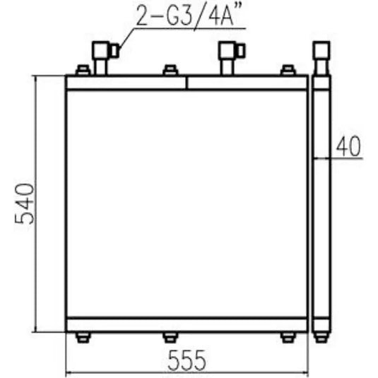 Hydraulic Oil Cooler VOE14638978 For Volvo Excavator EC55C EC60C EW60C from MyMROmarts