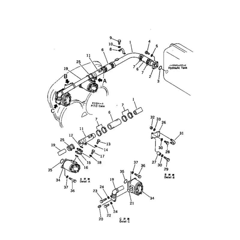 Carica immagine in Galleria Viewer, Work Equipment Pump 705-12-32210 For Komatsu Bulldozer D40A-3 D40AM-3 D40F-3 D40P-3 - Hydraulic Parts > Hydraulic Pump from MyMROmarts
