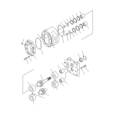 Hydraulic Pump 07436-66101 07436-66102 For Komatsu Pipelayer D155C-1 D155C-1P D155C-1P-ZZ D355C-3 - Hydraulic Parts > Hydraulic Pump from MyMROmarts
