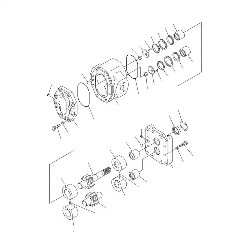Load image into Gallery viewer, Hydraulic Pump 07436-66101 07436-66102 For Komatsu Pipelayer D155C-1 D155C-1P D155C-1P-ZZ D355C-3 - Hydraulic Parts > Hydraulic Pump from MyMROmarts
