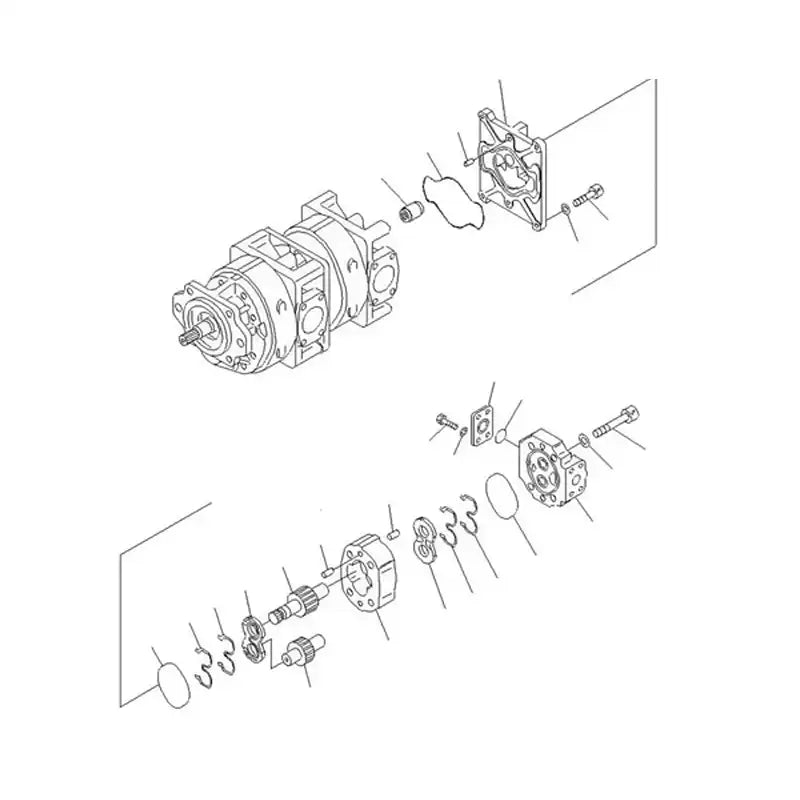 Cargue la imagen en el visor de la galería, Hydraulic Pump 705-36-30540 For Komatsu Wheel Loader WA600-3 WA600-3D - Hydraulic Parts > Hydraulic Pump from MyMROmarts
