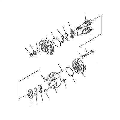 Hydraulic Pump 705-40-01610 For Komatsu Wheel Loader WA30-5 WA30-5-X - Hydraulic Parts > Hydraulic Pump from MyMROmarts