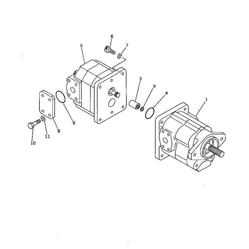 Load image into Gallery viewer, Hydraulic Pump 705-52-20090 705-52-20160 For Komatsu Grader GD705A-4A GD705A-4 GD705A-3A GD705A-3 - Hydraulic Parts > Hydraulic Pump from MyMROmarts
