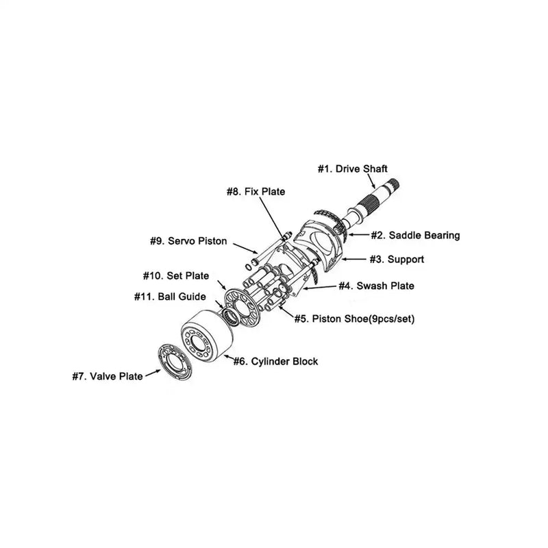 Load image into Gallery viewer, Hydraulic Pump Repair Parts Kit for Linde HPR160 - Hydraulic Parts > Hydraulic Pump Parts from MyMROmarts
