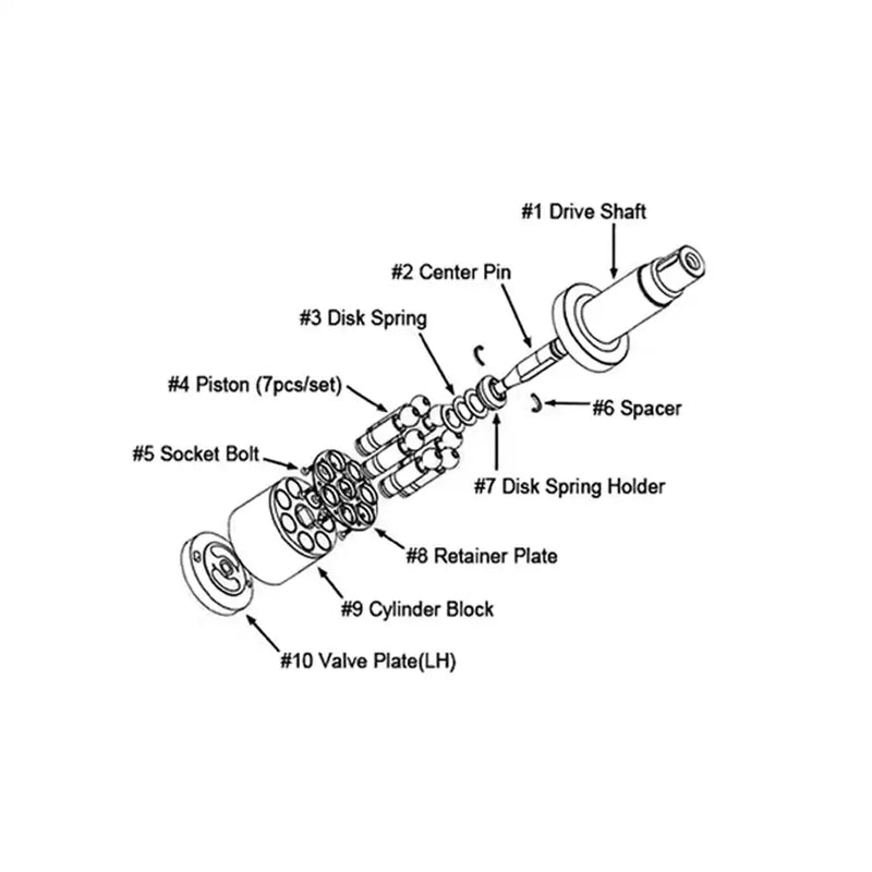 Load image into Gallery viewer, Hydraulic Pump Repair Parts Kit for Rexroth A2F160 - Hydraulic Parts &gt; Hydraulic Pump Parts from MyMROmarts
