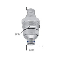 Hydraulic Quick-Connect Coupler 4FH08 F 48mm AT406474 for John Deere 320E 323E 328E 326E 329E 332E 318E 333E 319E from MyMROmarts