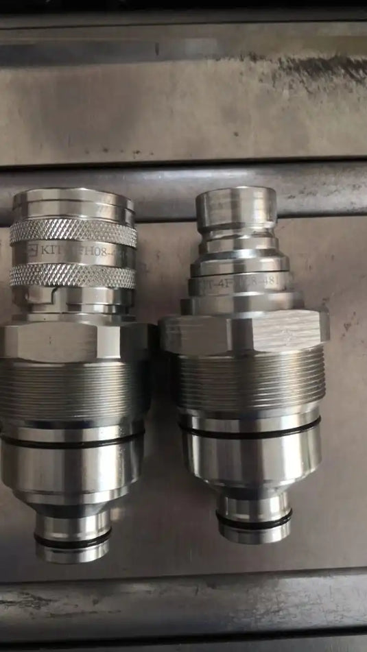 Hydraulic Quick-Connect Coupler Kit AT406474 AT406475 for John Deere 320E 323E 328E 326E 329E 332E 318E 333E 319E from MyMROmarts