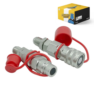 Hydraulic Quick Connect Coupler For Bobcat New Holland CASE GEHL #10 JIC Thread 1/2 Flat Face from MyMROmarts