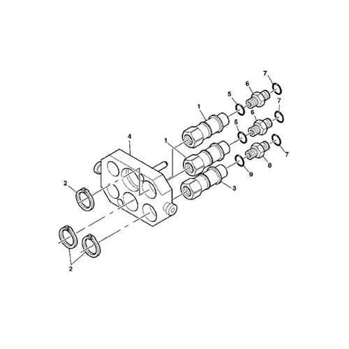 Hydraulic Quick Coupler Socket AH225668 for John Deere 1092 600 606 608 612 616 618 620 622 625 6.8L from MyMROmarts
