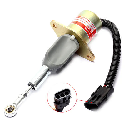 24V Hyundai R290 Excavator Stop Solenoid 3928161 SA-4293-24 For Cummins Engine from MyMROmarts