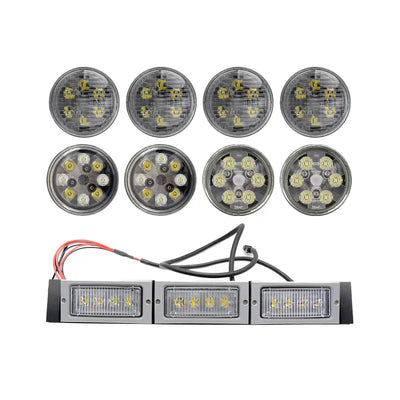 228W 12V 24V LED Front Hood Light Conversion Kit for John Deere Tractor 4050 4250 4450 4055 4255 4455 - Body Parts > Cab External parts > Cab Lamps from MyMROmarts