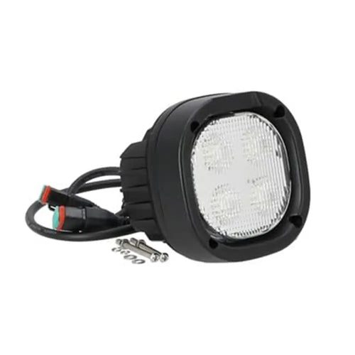 Red Rooster Square Flush Mount LED Light - Flood AT352538 For John Deere 319D 326E 332E 318D 324E 331G 318E 326D 332D 319E 328D 332G 323E 330G 312GR 320D 328E 333D 314G 320E 329D 333E 316GR 323D 329E 333G - Body Parts > Heavy Equipment Lights from MyMROmarts