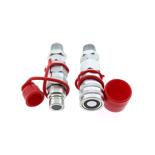 Male Female Flat Face Coupler Kit AT312876 KV11305 for John Deere from MyMROmarts