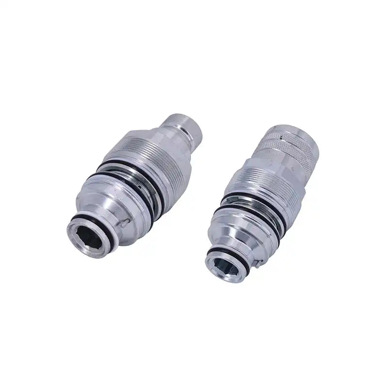 Load image into Gallery viewer, Male Female Flat Face Coupler Kit 6679837 6680018 for Bobcat 753 763 773 863 864 883 A220 A300 A770 from MyMROmarts
