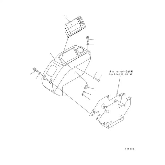 24V Monitor 7824-87-7000 for Komatsu Excavator PC75UU-3 - Electrical Parts > Electronic Control System > Controllers and Monitors from MyMROmarts