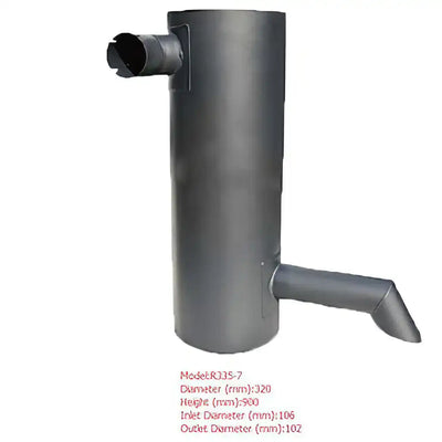 Muffler Silencer for Hyundai Excavator R60-7 - Engine Parts > Air Intake and Exhaust System > Muffler from MyMROmarts